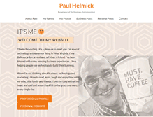 Tablet Screenshot of paulhelmick.com